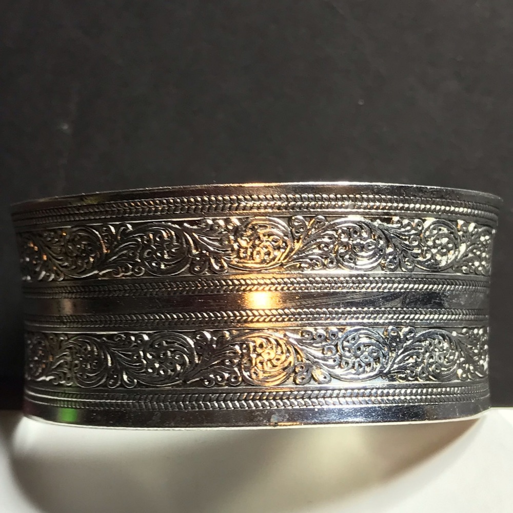 Tibetan silver cuff bracelet